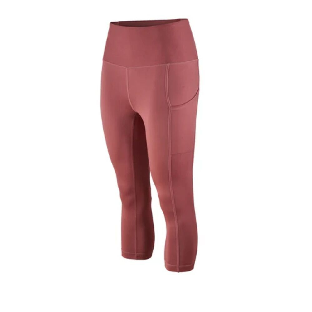 PATAGONIA Pack Out Mauve High Rise Cropped Leggings Size L Large